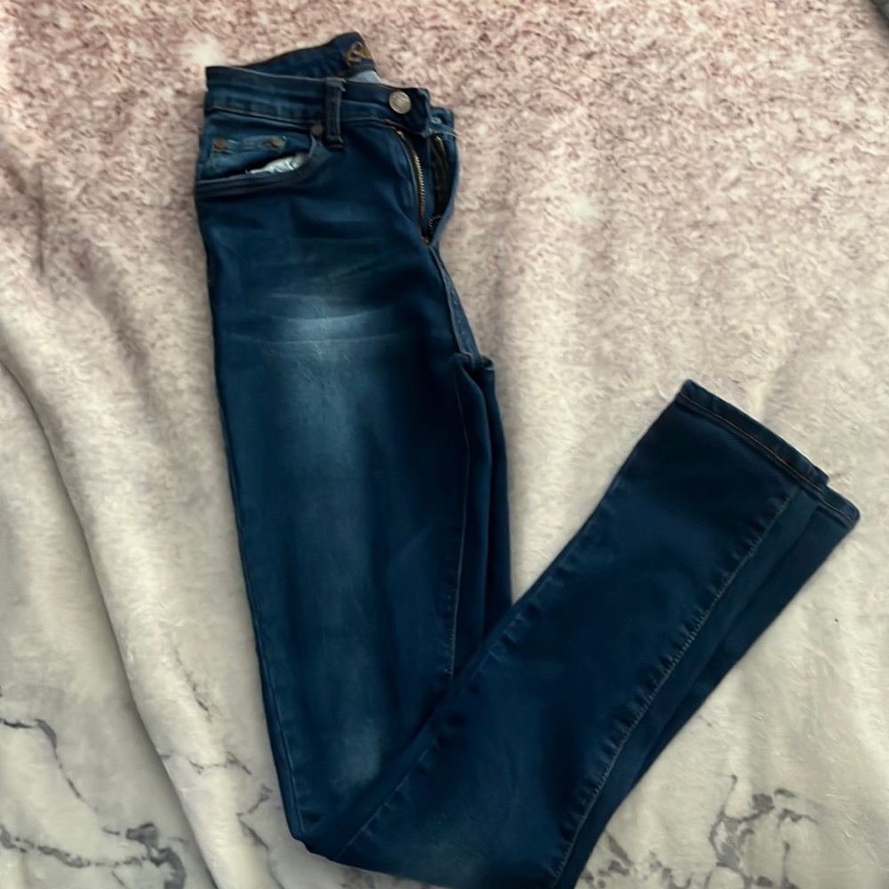 Dark blue skinny jeans